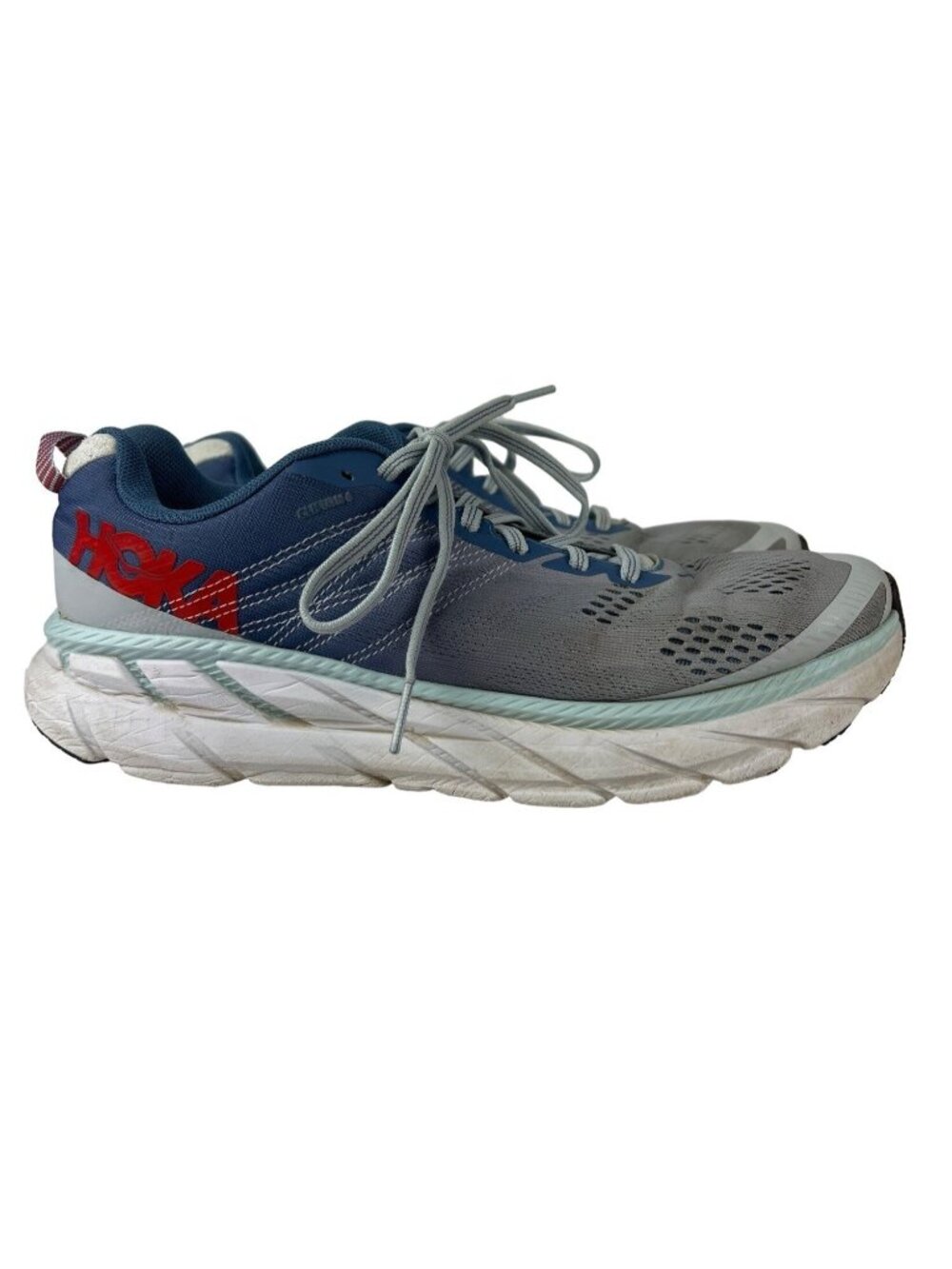Women's Hoka One One Clifton 6 Plein Air/Moonlight Road Running Shoes Size 10.5